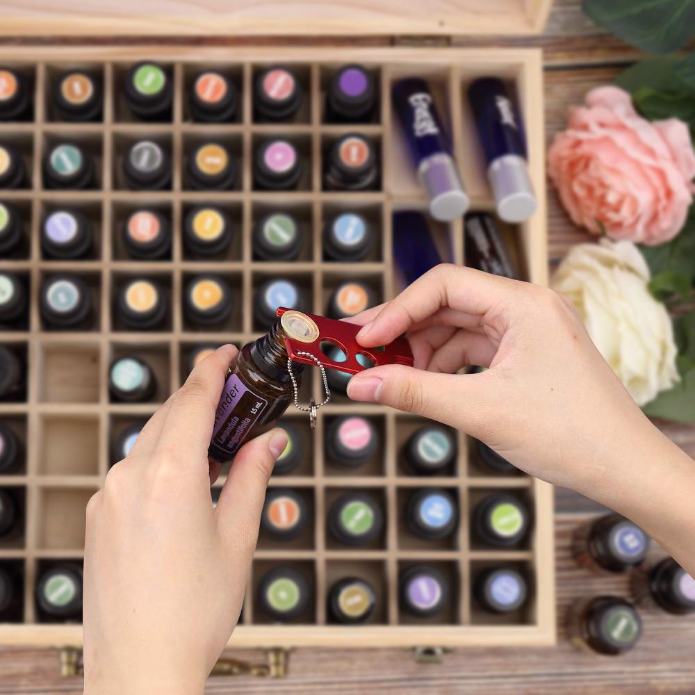 Essential Oil Storage Box Wooden 85 Slots Aromatherapy Container Organiser Case Big Bedding Australia