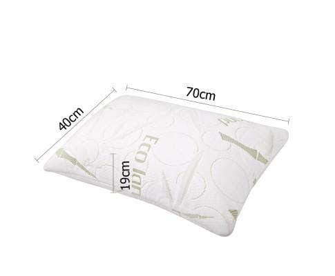 Giselle Pillows/Cushions 2 x Bamboo Pillow with Memory Foam