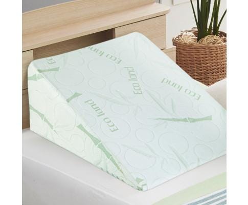 Giselle Pillows/Cushions 2X Memory Foam Wedge Pillow Neck Back Support with Cover Waterproof Bamboo
