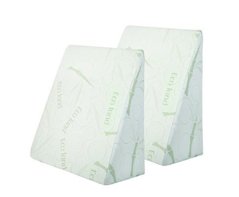 Giselle Pillows/Cushions 2X Memory Foam Wedge Pillow Neck Back Support with Cover Waterproof Bamboo