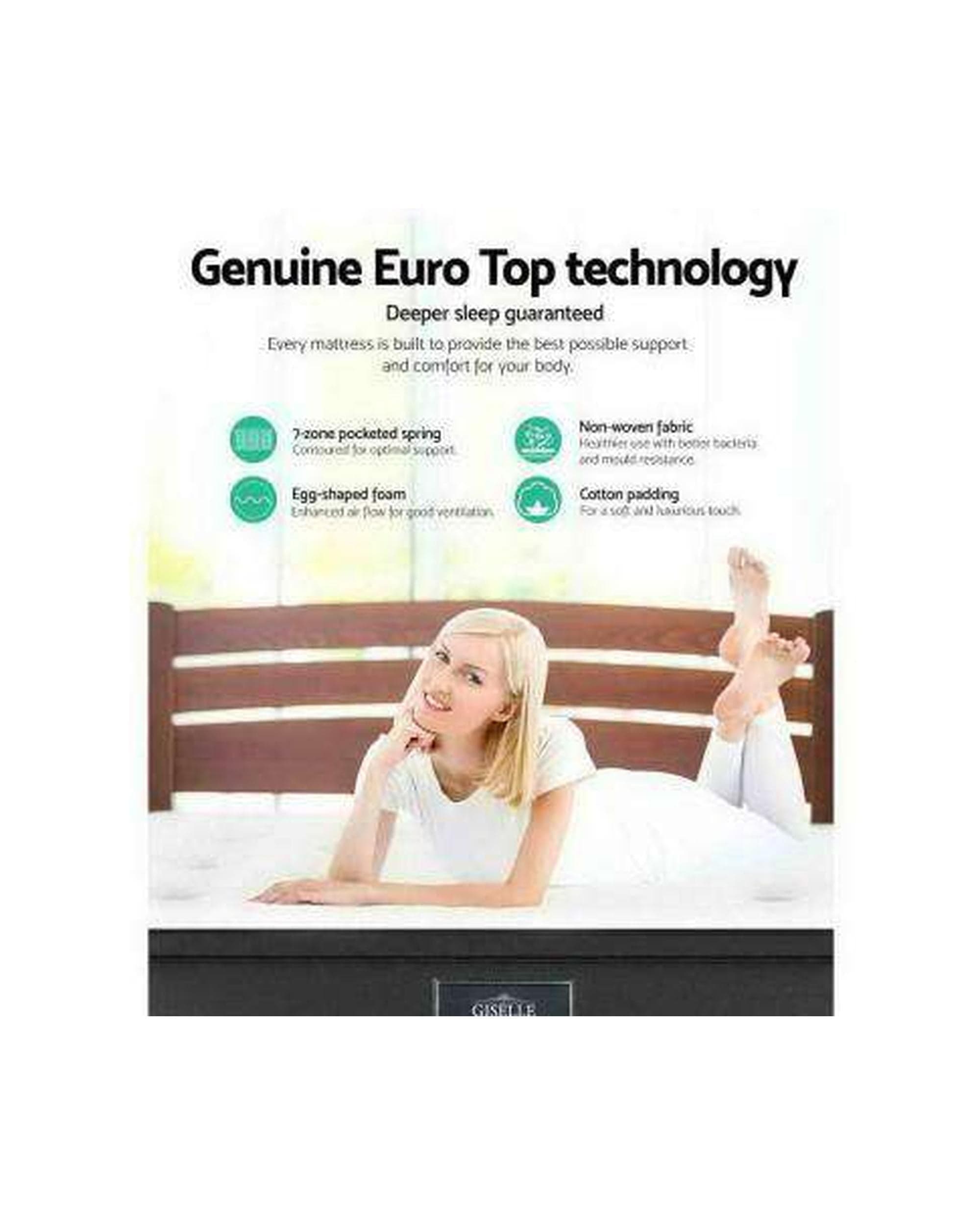 Giselle Mattresses 7 Zone 34cm Medium Top Mattress