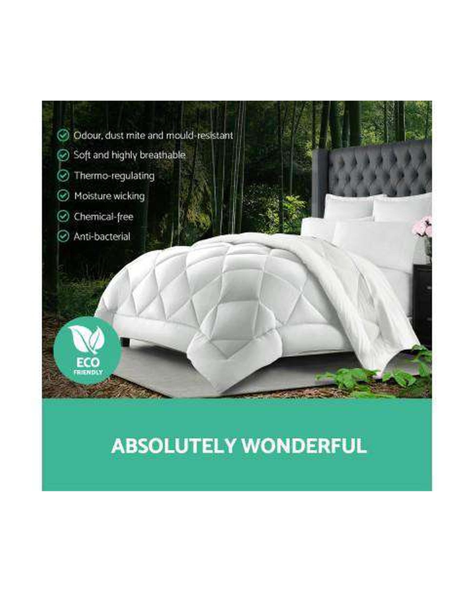 Giselle Duvet/Quilt 700GSM Bamboo Microfibre Quilt