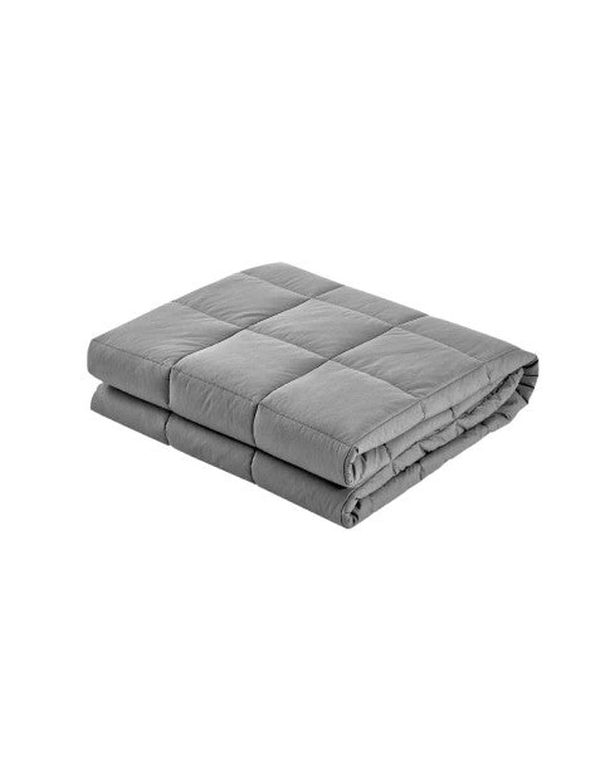 Giselle Weighted Blanket 7KG Microfibre Weighted Gravity Blanket Relaxing Calming Adult Light Grey
