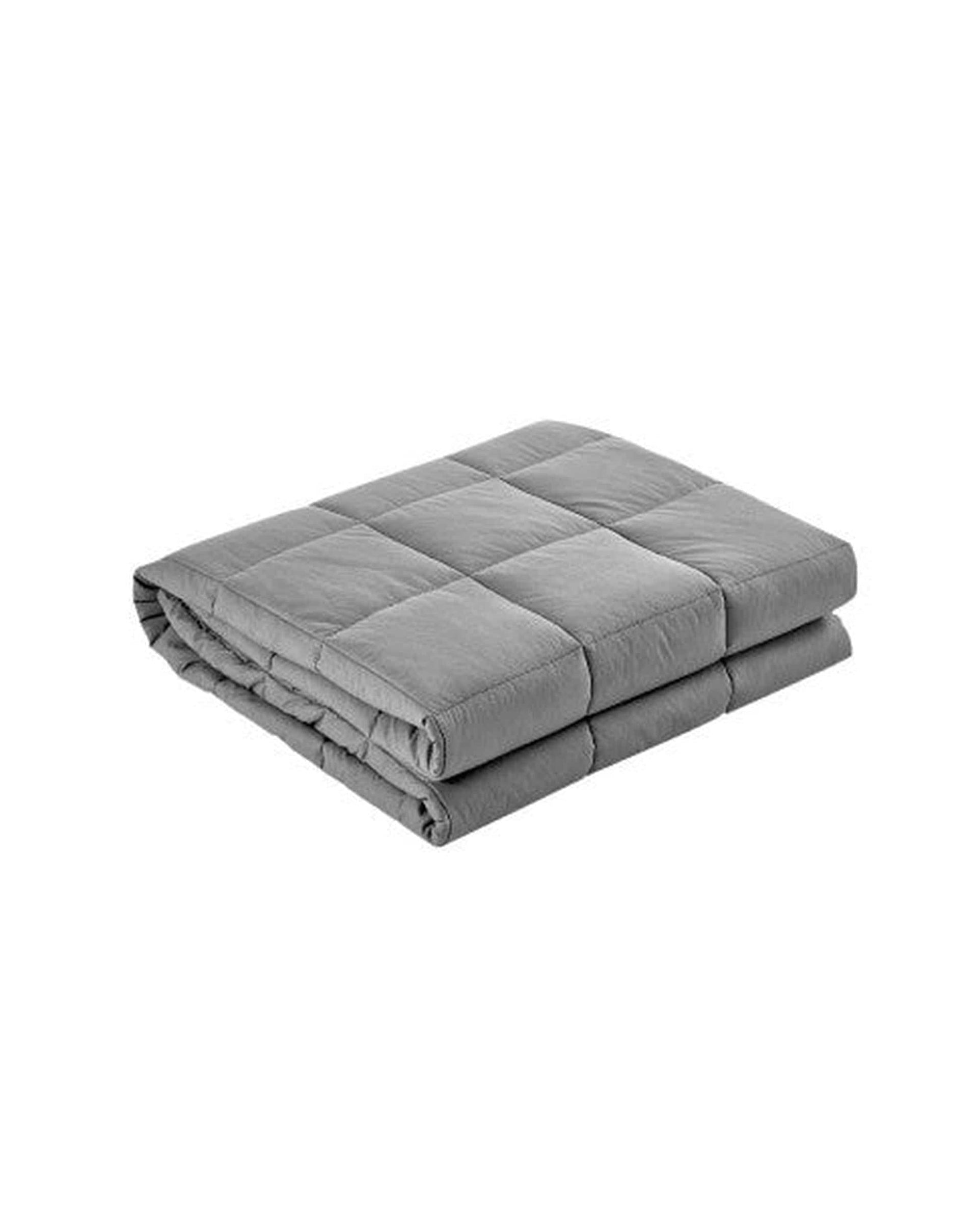 Giselle Weighted Blanket 7KG Microfibre Weighted Gravity Blanket Relaxing Calming Adult Light Grey