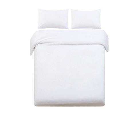 Giselle Quilt Cover Classic Quilt Cover Set - White