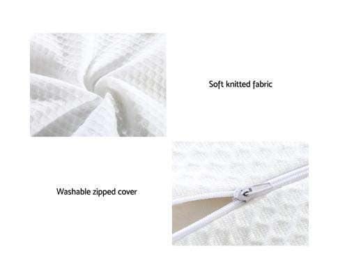 Giselle Pillows/Cushions DEL 2 X Memory Foam Pillow Kid Pillows Contour Low Profile Contour Small Cushion