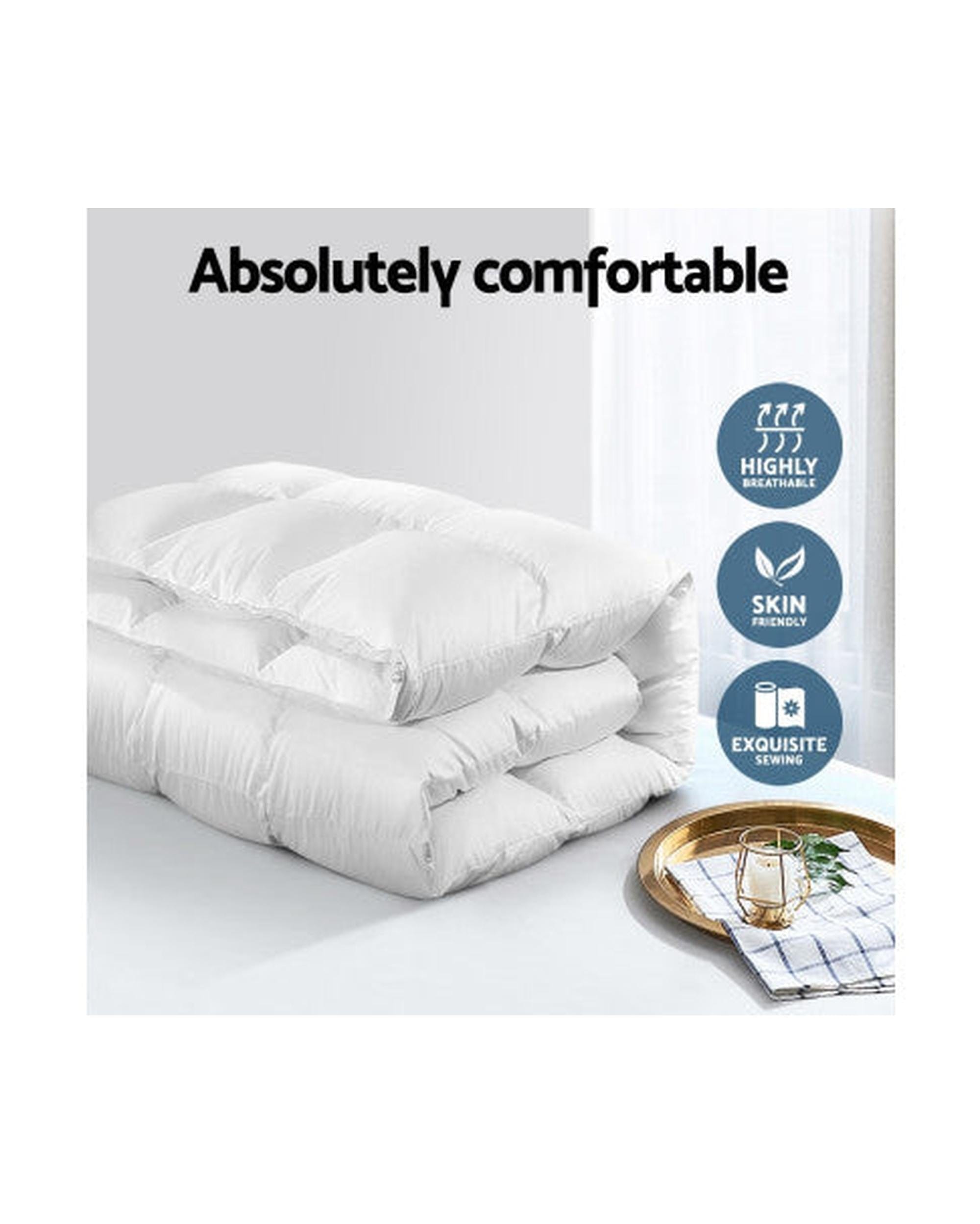 Giselle Duvet/Quilt Duck Down Feather Quilt 500GSM