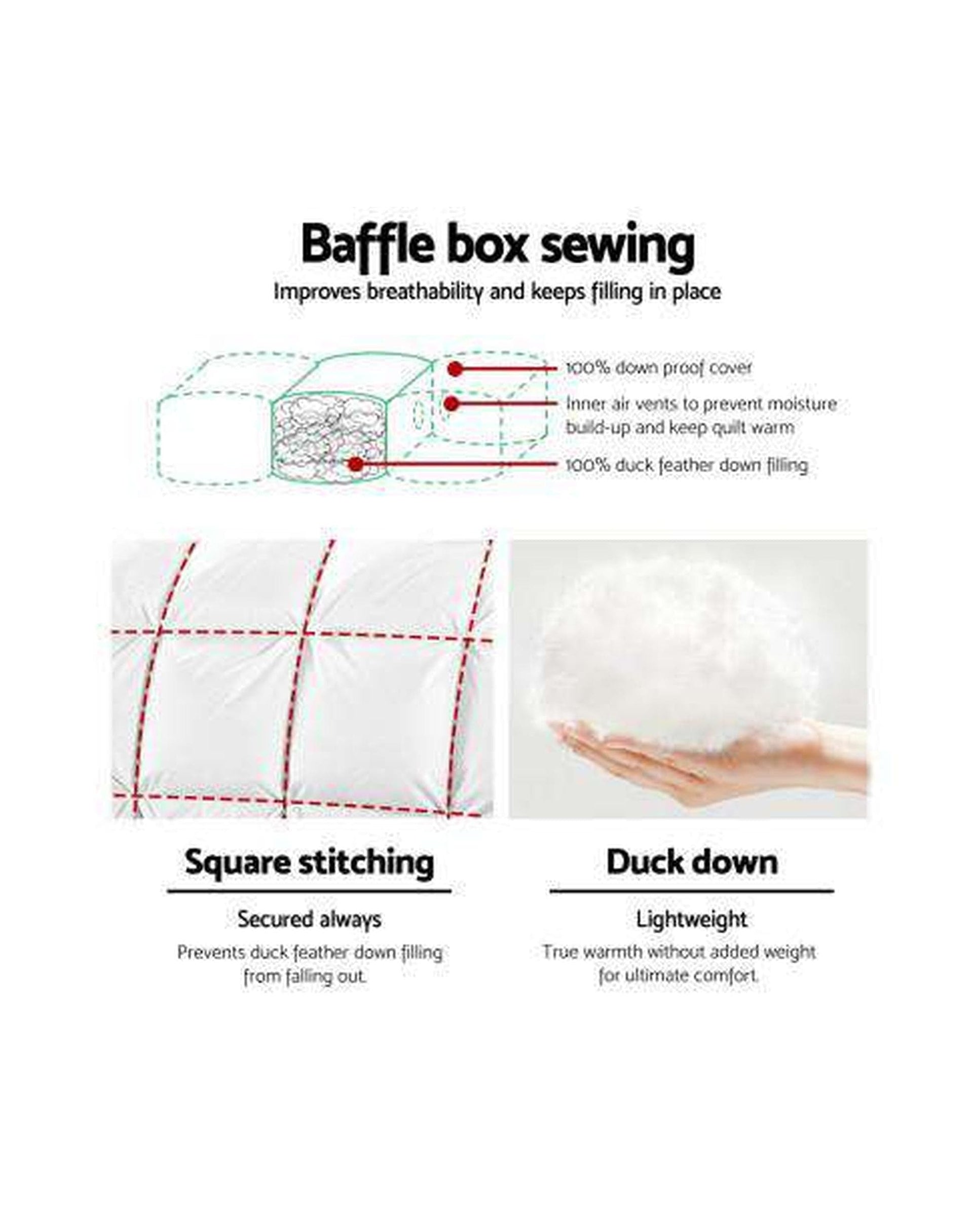 Giselle Duvet/Quilt Duck Down Quilt - 700GSM