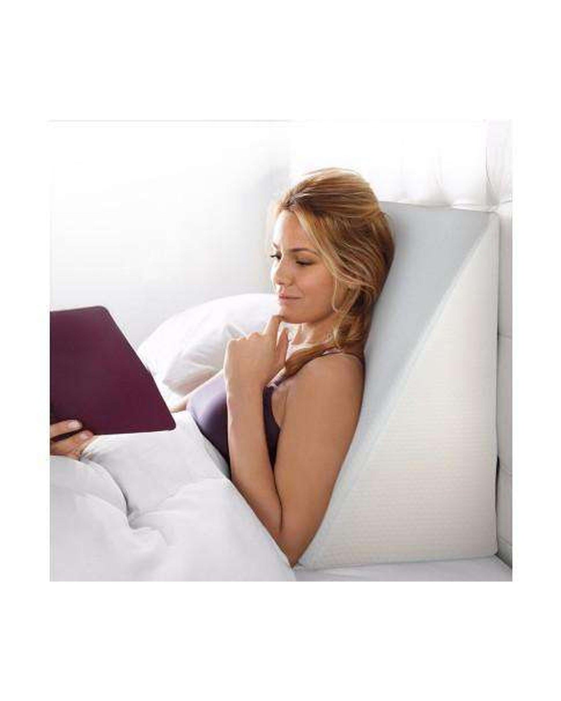 Giselle Pillows/Cushions Foam Wedge Back Support Pillow - Beige