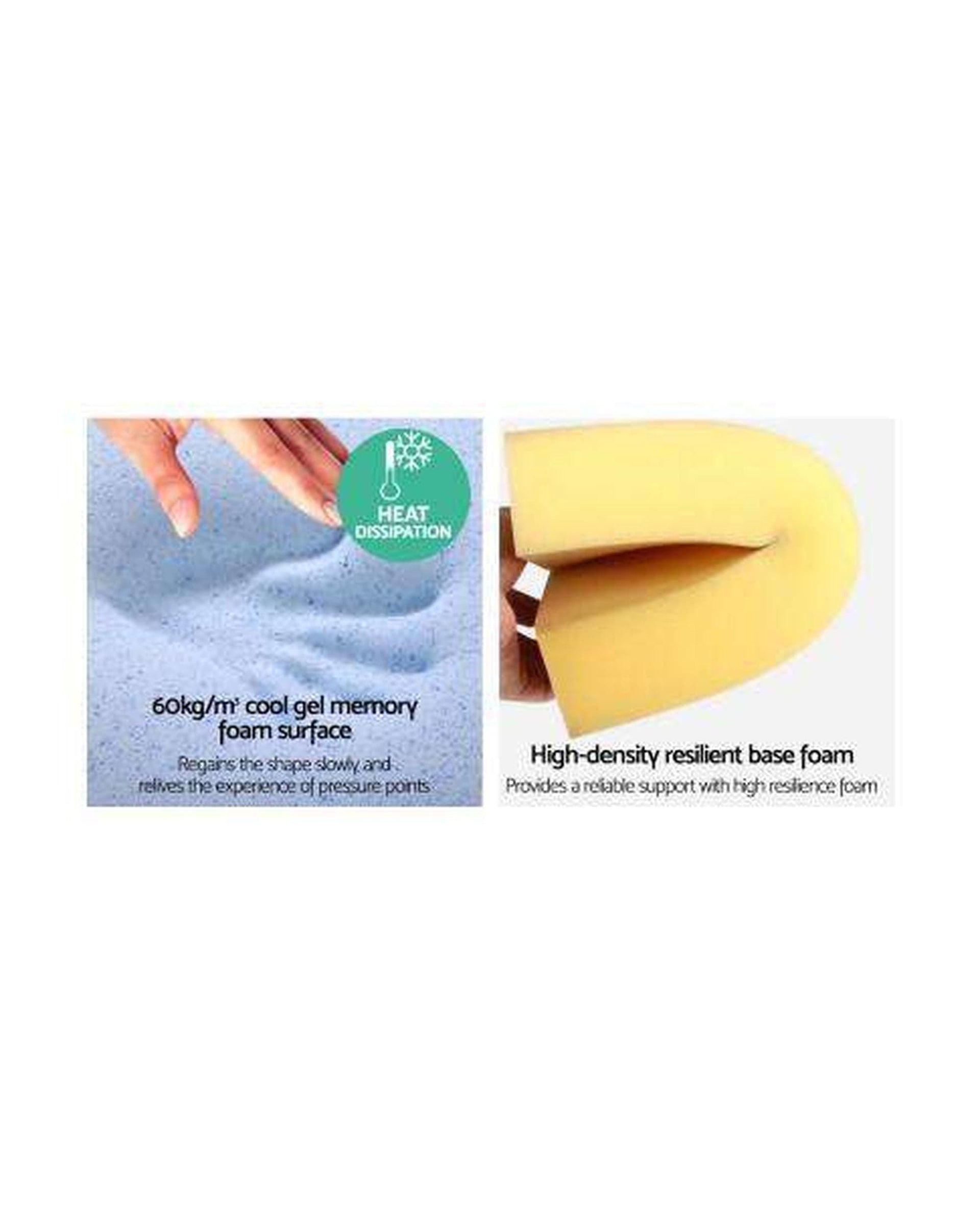 Giselle Pillows/Cushions Foam Wedge Back Support Pillow - Beige