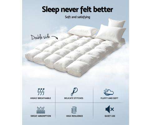 Giselle Mattress Topper Mattress Topper Bamboo Fibre Pillowtop Protector