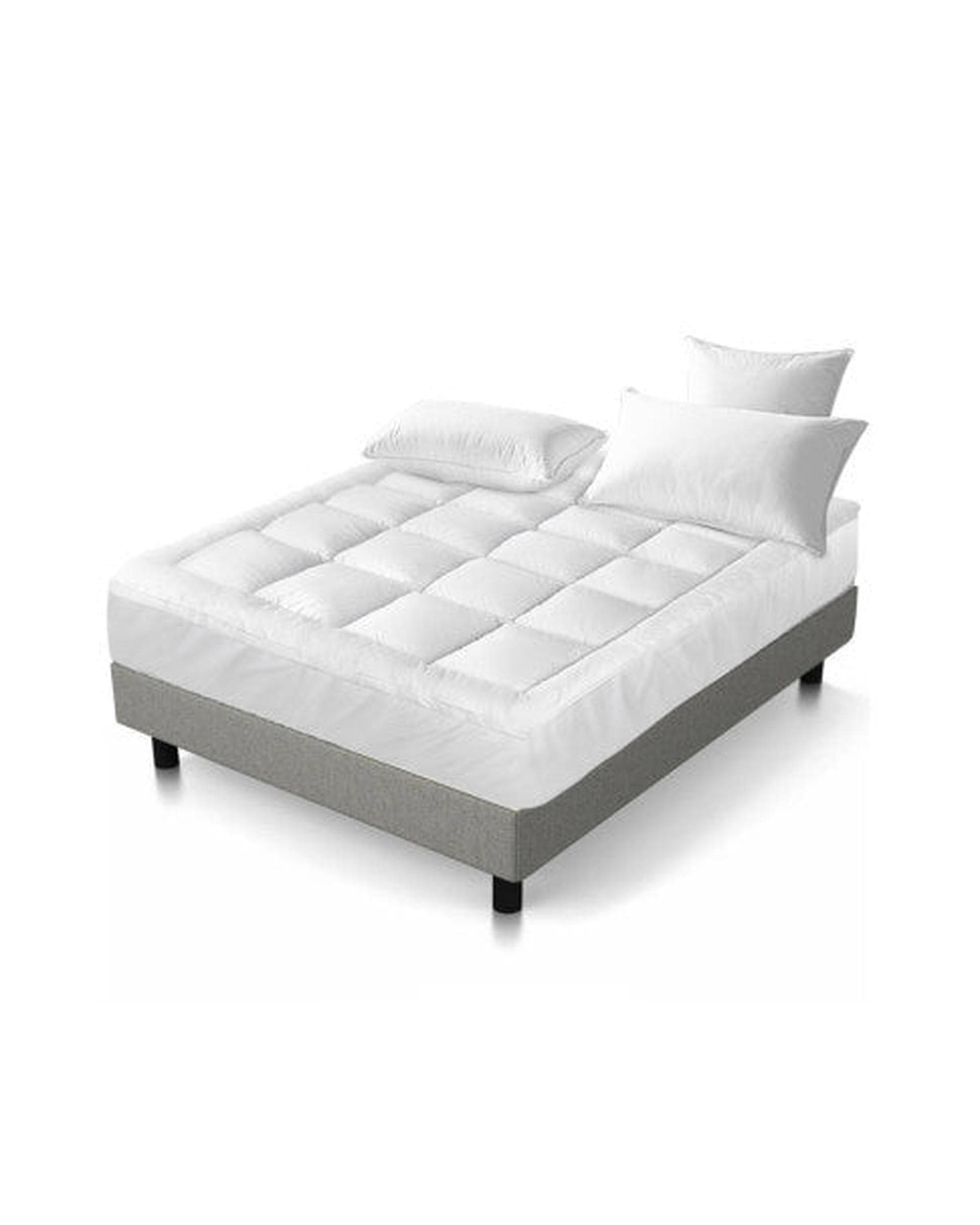 Giselle Mattress Topper Mattress Topper Pillowtop 1000GSM Microfibre Filling Protector
