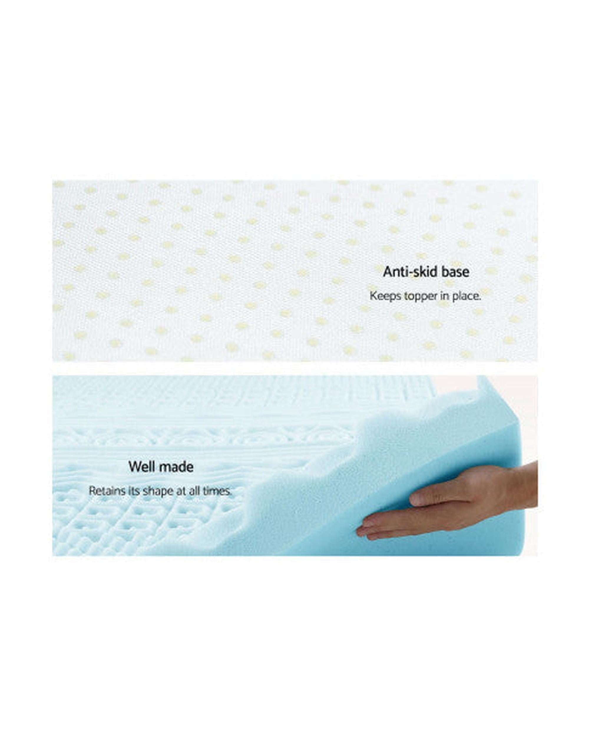 Giselle Mattress Topper Memory Foam Mattress Topper 8cm - 11-zone