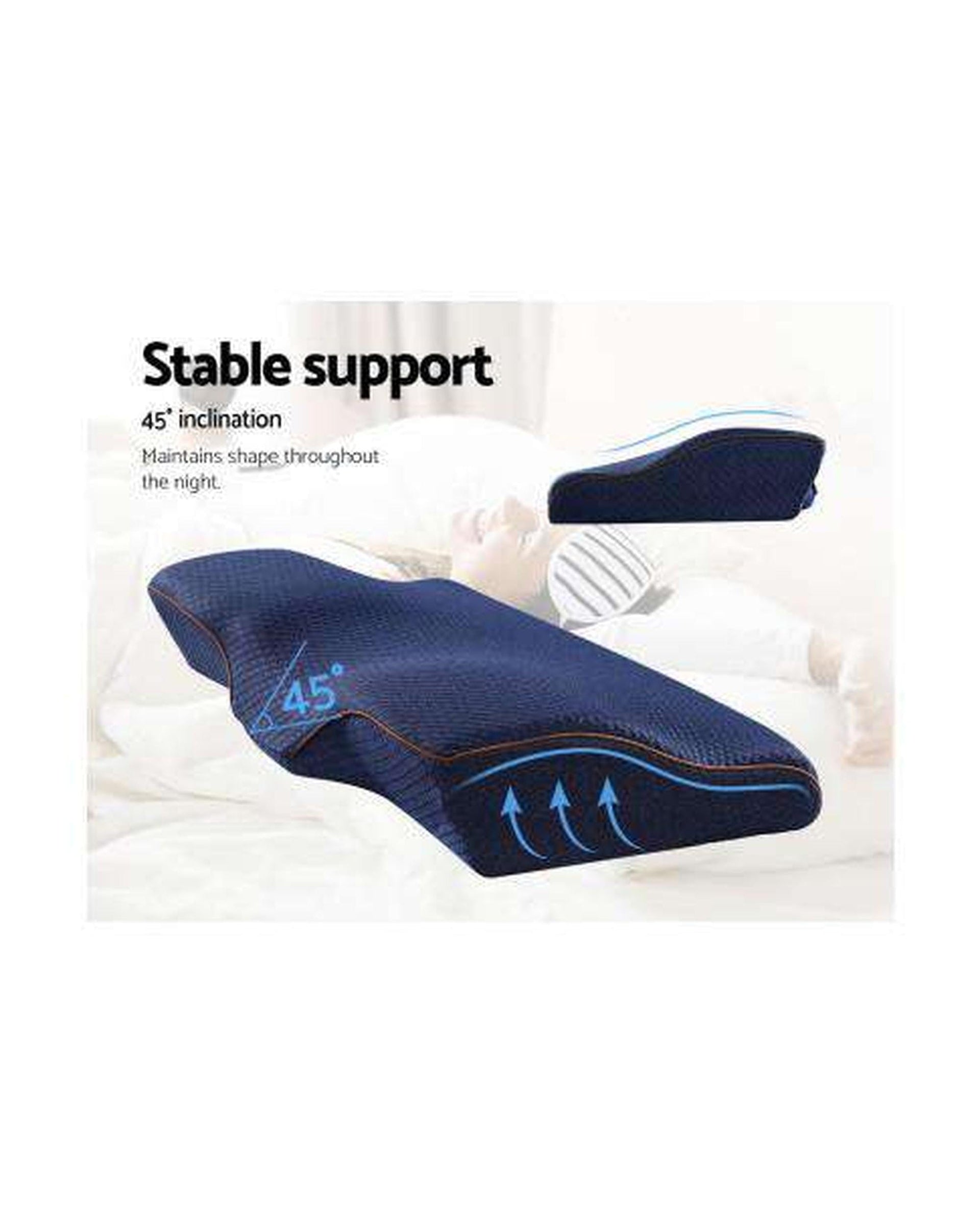 Giselle Pillows/Cushions Memory Foam Pillow Neck Pillows Contour Rebound Pain Relief Support