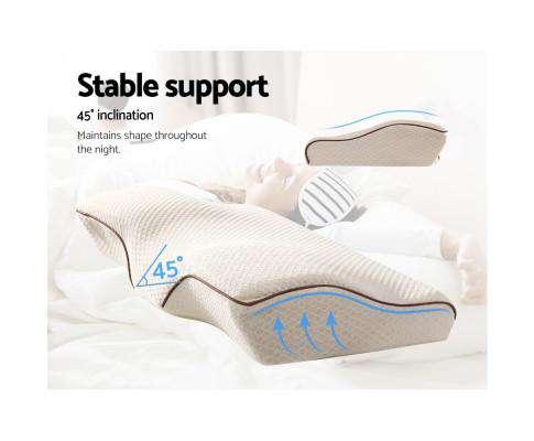 Giselle Pillows/Cushions Memory Foam Pillow Neck Pillows Contour Rebound Pain Relief Support