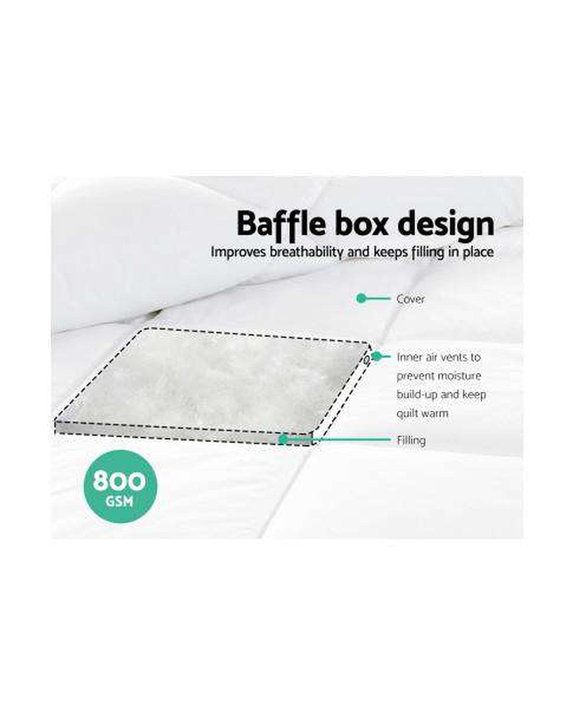 Giselle Duvet/Quilt Microfiber Microfibre Bamboo Quilt Winter Duvet Doona