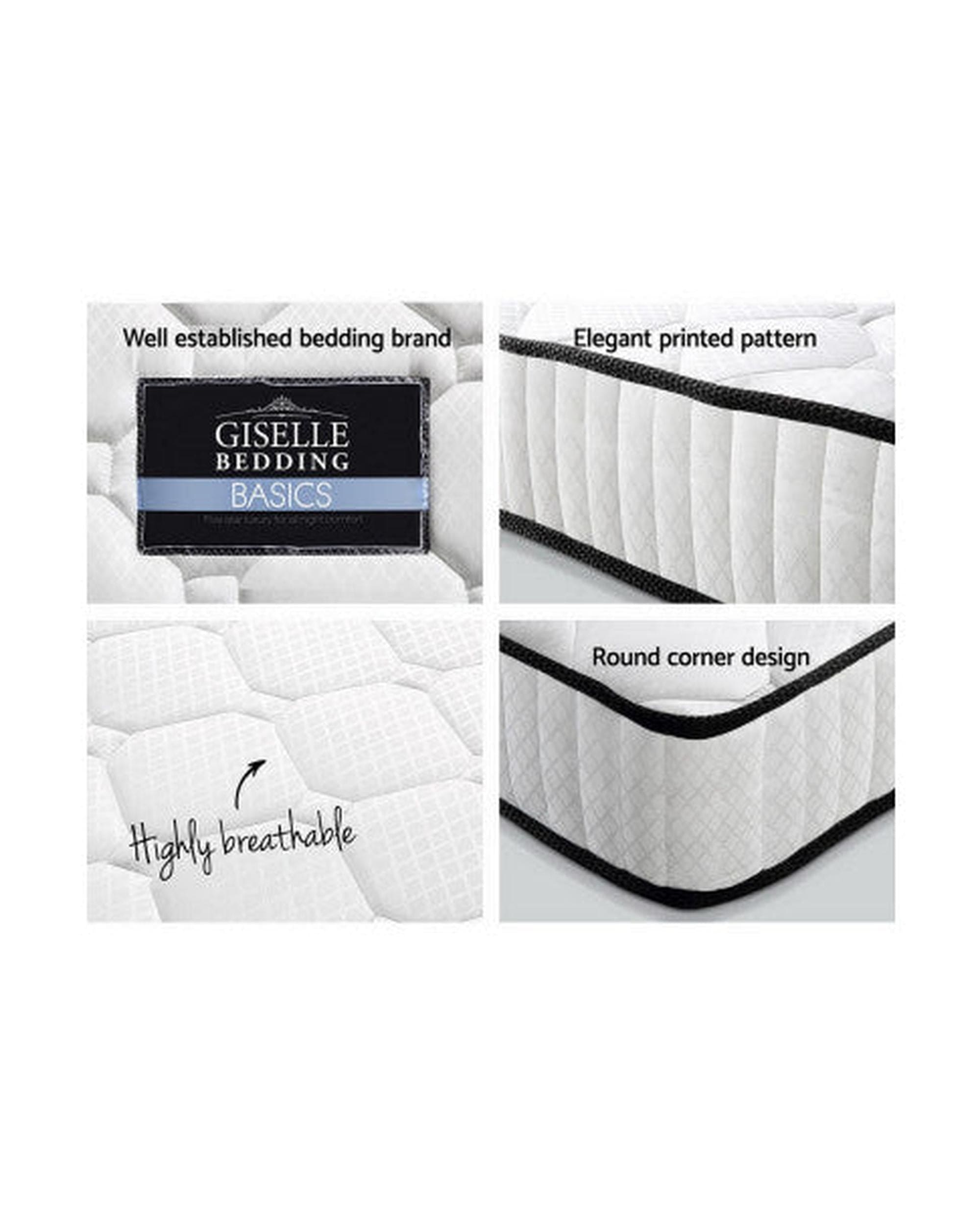 Giselle Mattresses Peyton Pocket Spring 21cm Thick Mattress