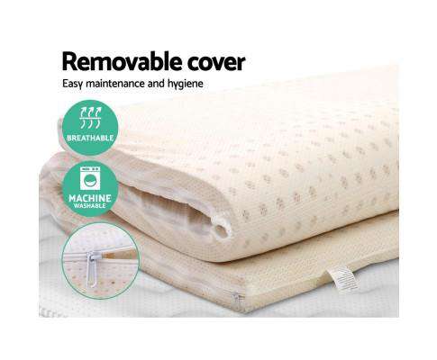 Giselle Mattress Topper Pure Natural Latex Mattress Topper 7 Zone 5cm