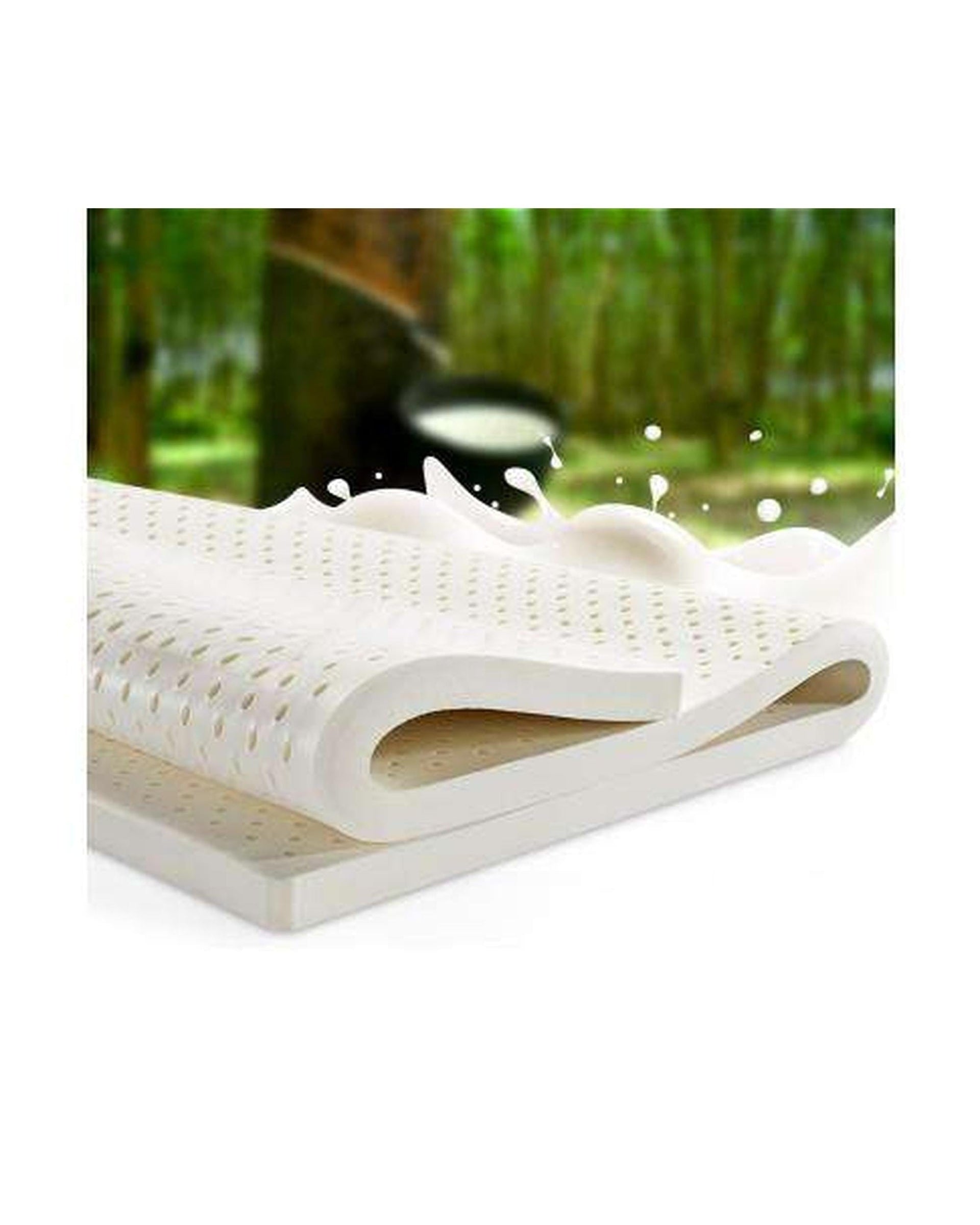 Giselle Mattress Topper Pure Natural Latex Mattress Topper 7 Zone 7.5cm