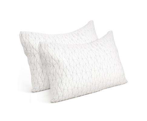 Giselle Pillows/Cushions Set of 2 Rayon Single Memory Foam Pillow