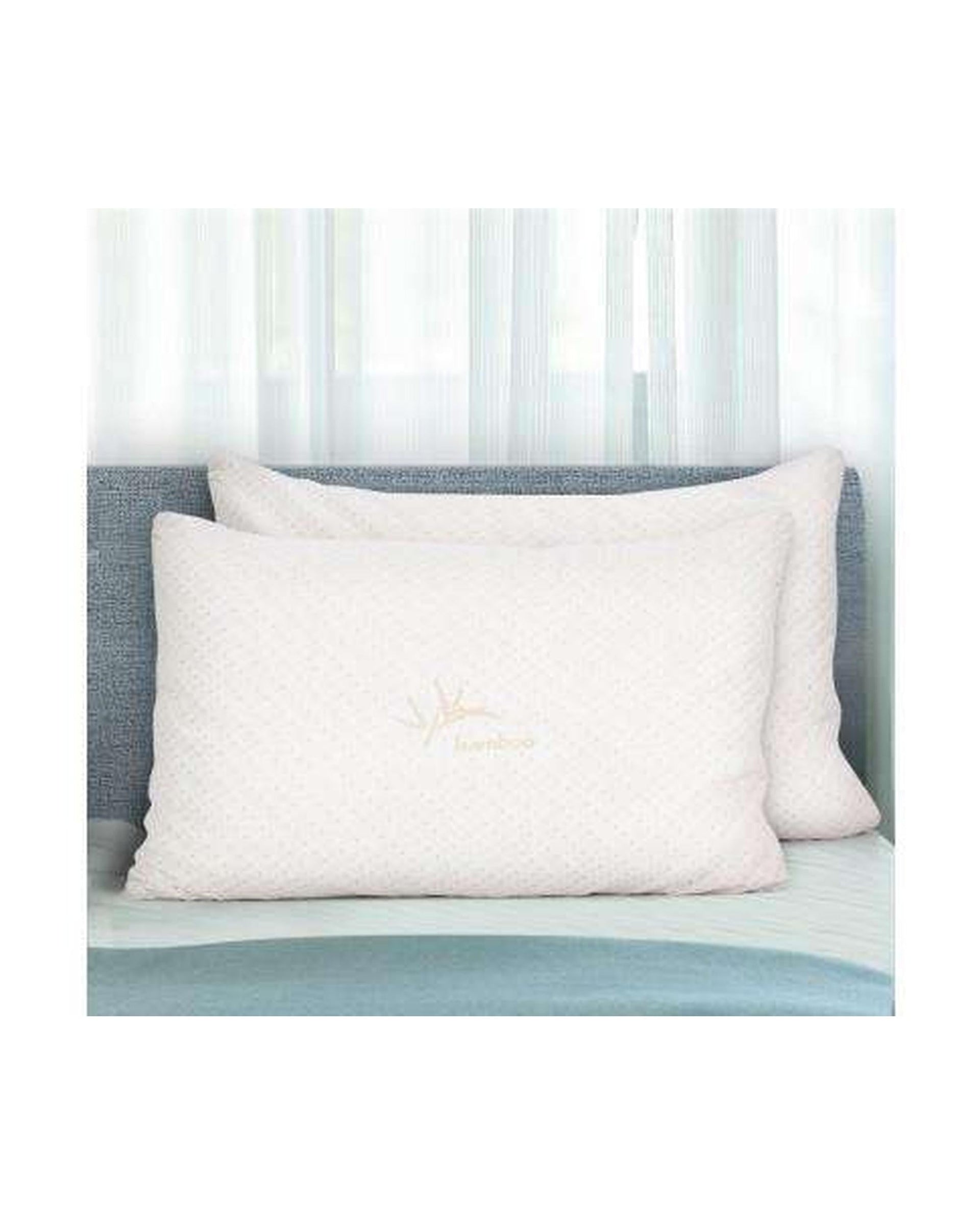 Giselle Pillows/Cushions Set of 2 Single Bamboo Memory Foam Pillow