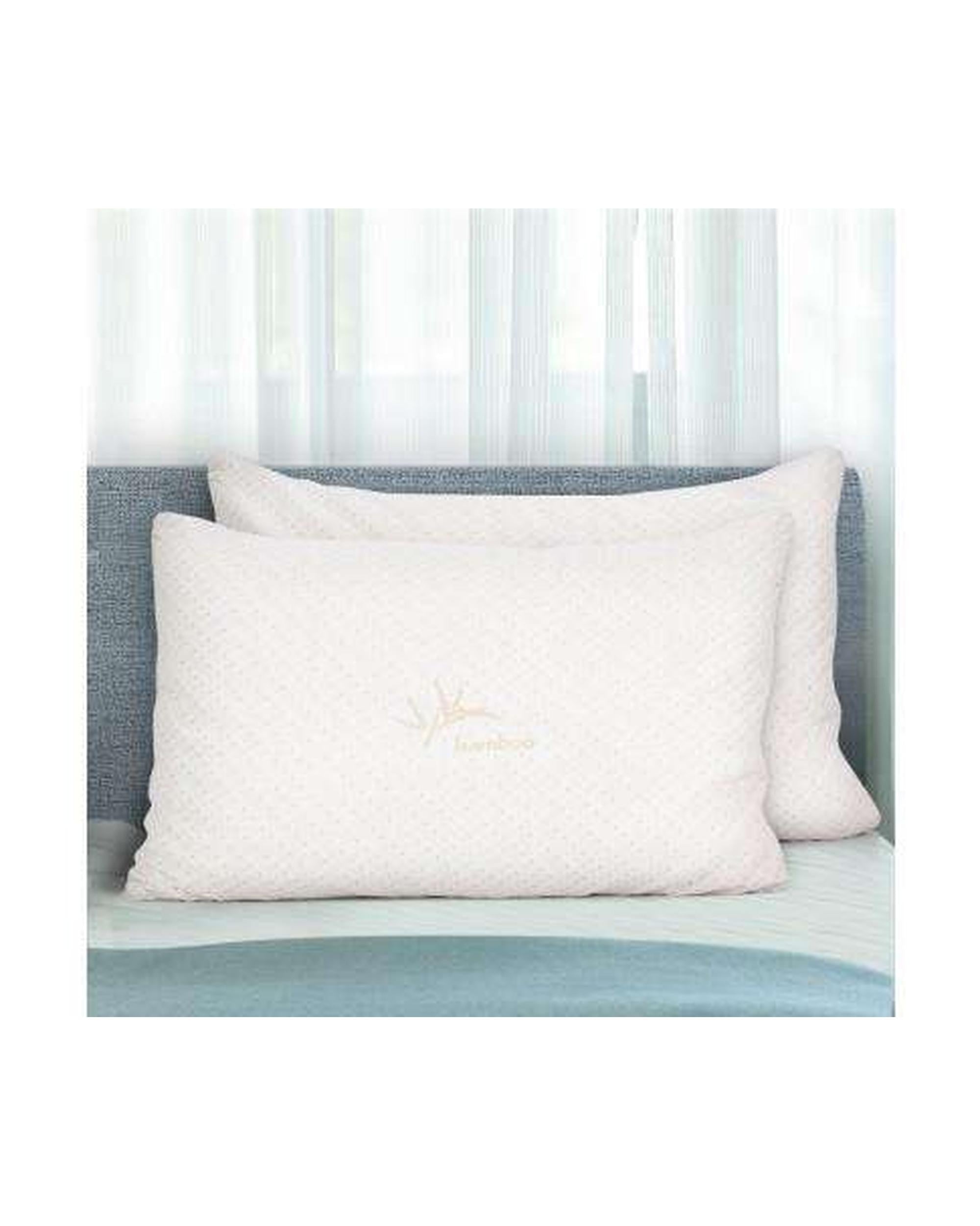 Giselle Pillows/Cushions Set of 2 Single Bamboo Memory Foam Pillow