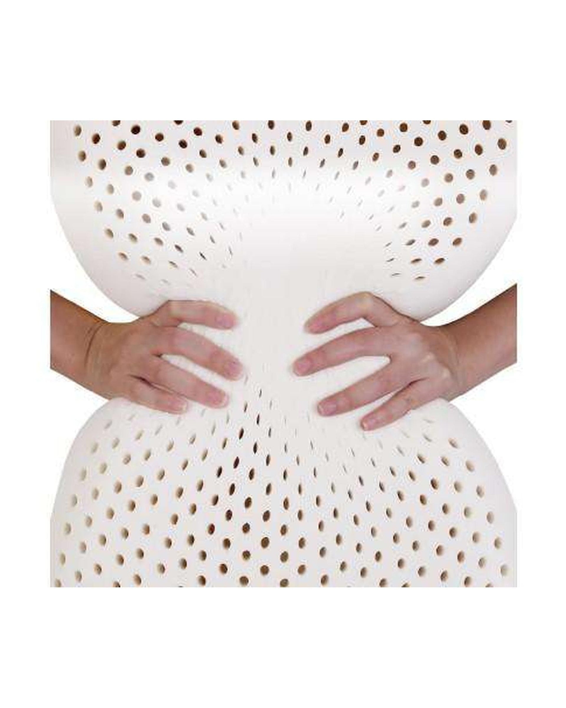 Giselle Pillows/Cushions Set of Two Curved Natural Latex Pillow