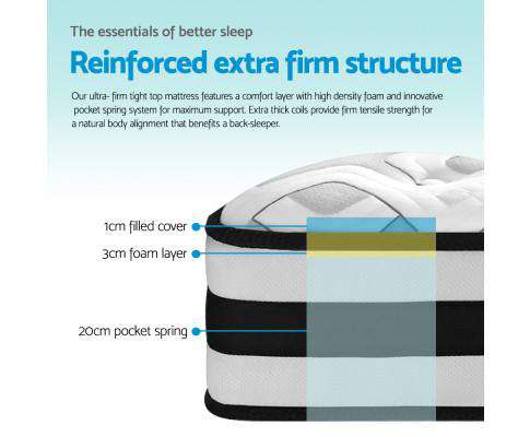 Giselle Mattresses Spring Foam Mattress - Ultra Firm