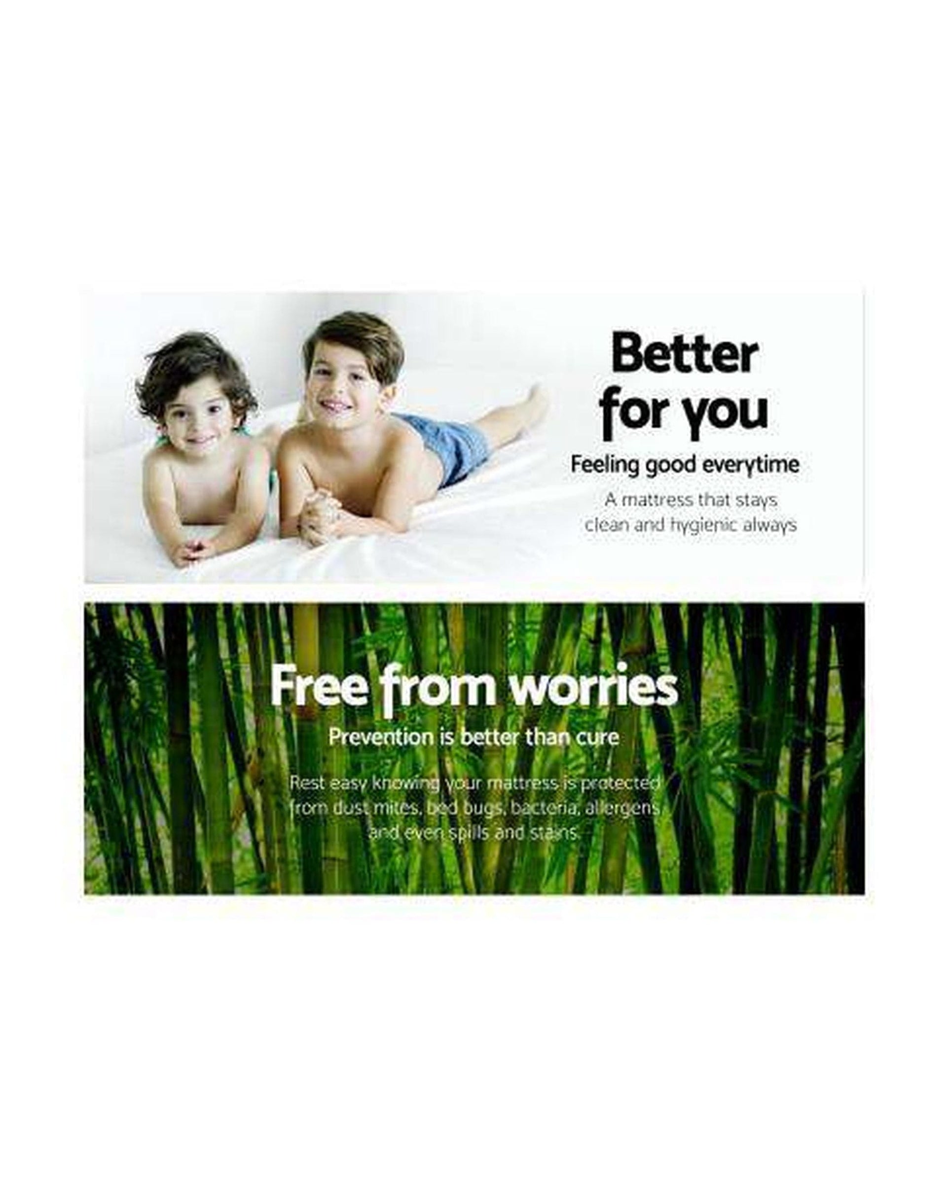 Giselle Mattress Protector Waterproof Bamboo Mattress Protector