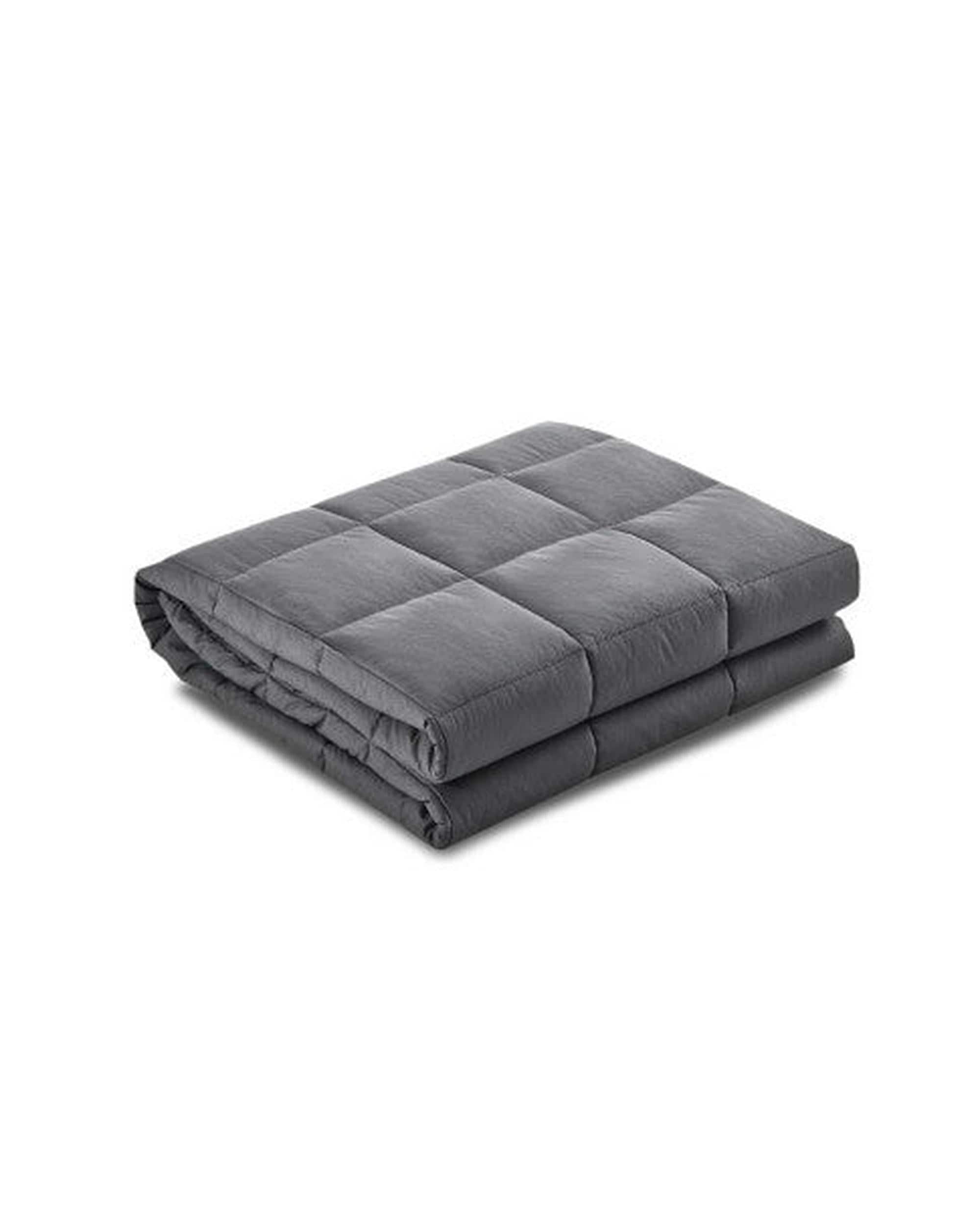 Giselle Weighted Blanket Weighted Blanket Adult 5KG Heavy Gravity Blankets Microfibre Cover Calming Relax Anxiety Relief Grey