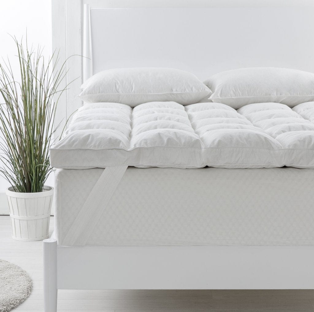 Grand Atelier Mattress Topper GRAND ATELIER LUXURY 25% DOWN 75% DUCK FEATHER MATTRESS TOPPER