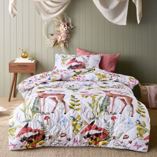 Happy Kids Habitat Printed Cotton Quilted Quilt Cover Set Happy Kids Bedding