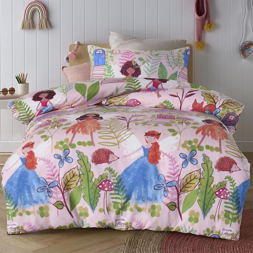 Happy Kids Bedding Quilt Cover Happy Kids Fairy Tales Glow-in-the-Dark Quilt Cover Set