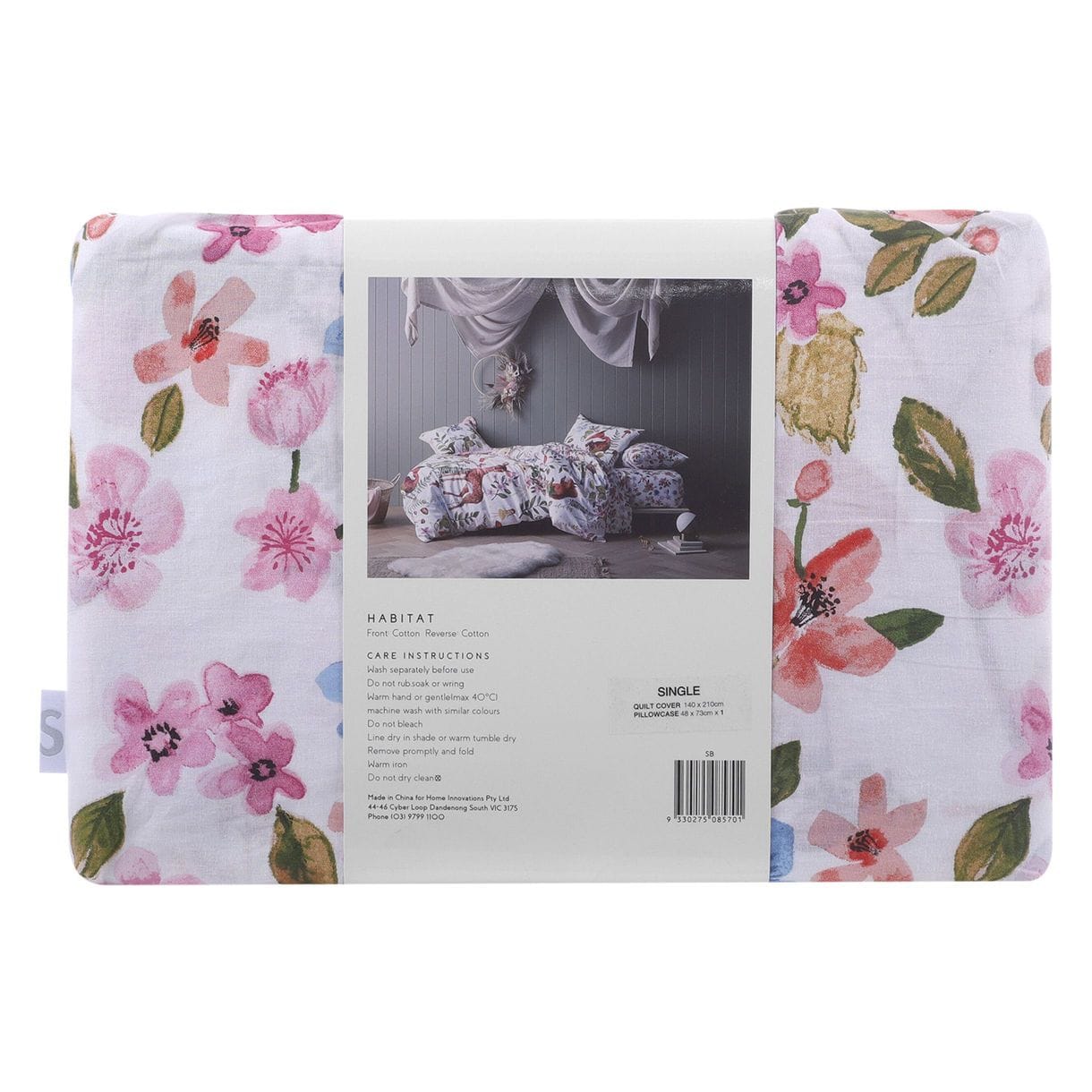 Happy Kids Bedding Quilt Cover Happy Kids Habitat Printed Cotton Quilt Cover Set