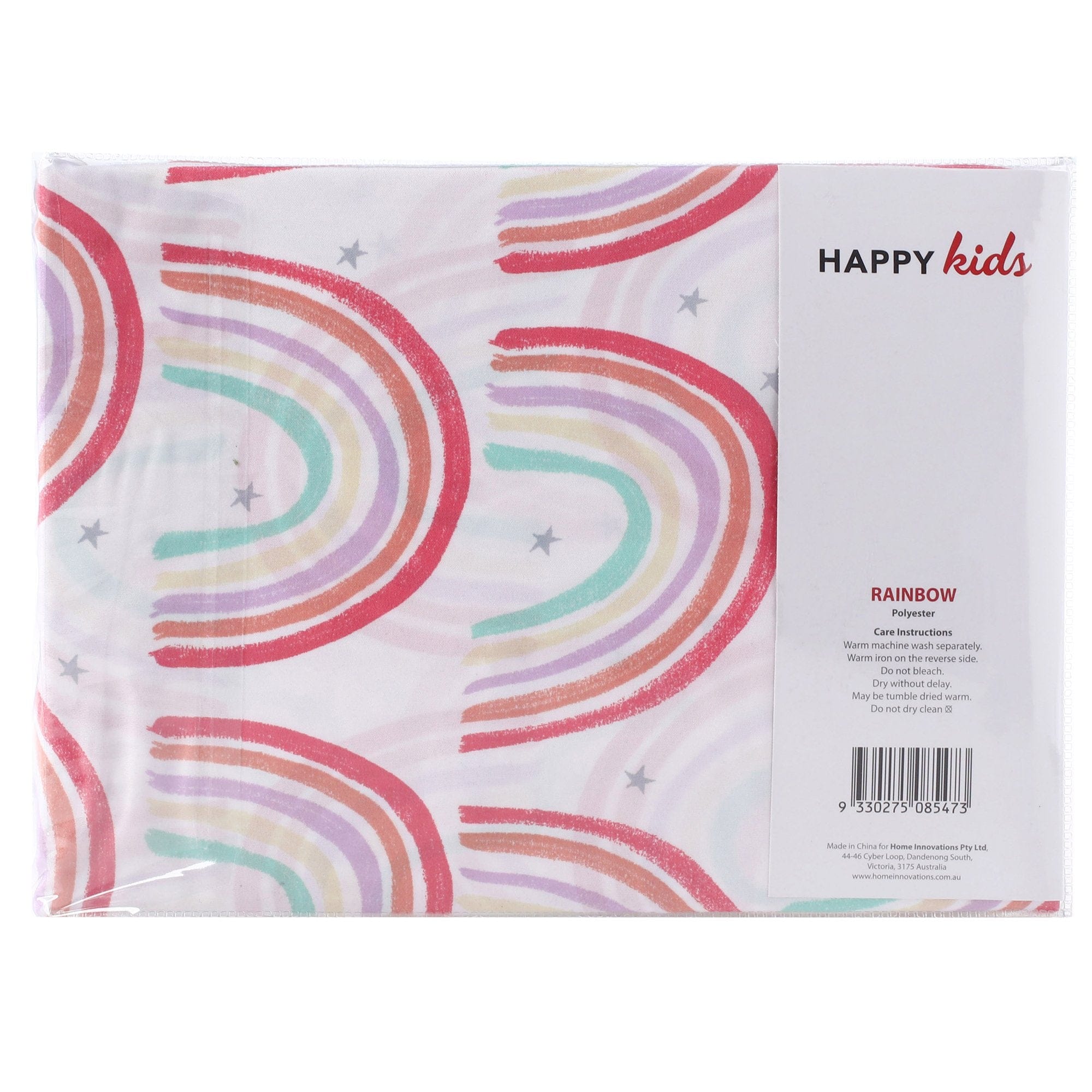 Happy Kids Bedding Bed Sheets Happy Kids Rainbow Printed Microfibre Sheet Set