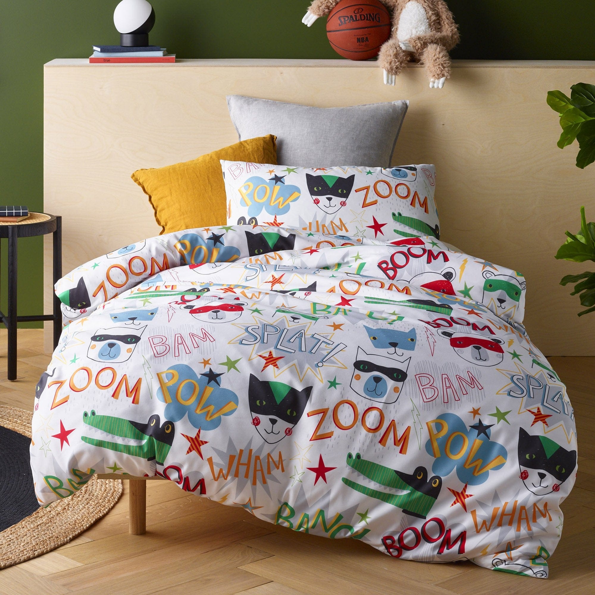 Happy Kids Bedding Quilt Cover Happy Kids Super Hero Glow In The Dark Quilt Cover Set
