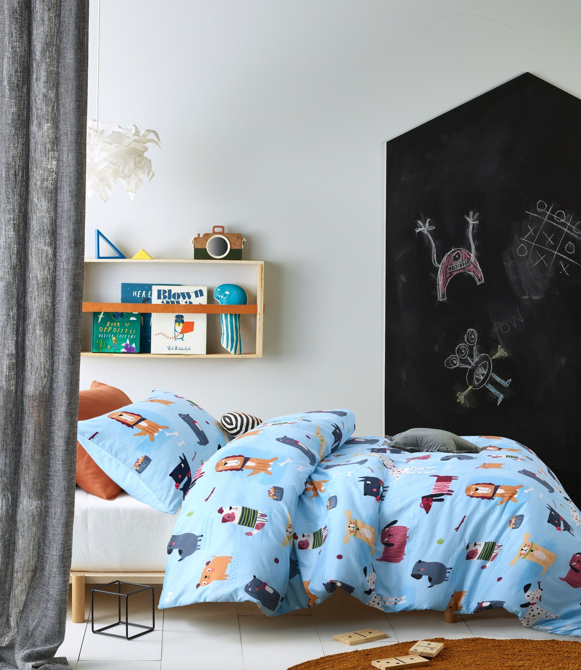 Happy Kids Bedding Quilt Cover Happy Kids Woof Glow in the Dark Quilt Cover Set
