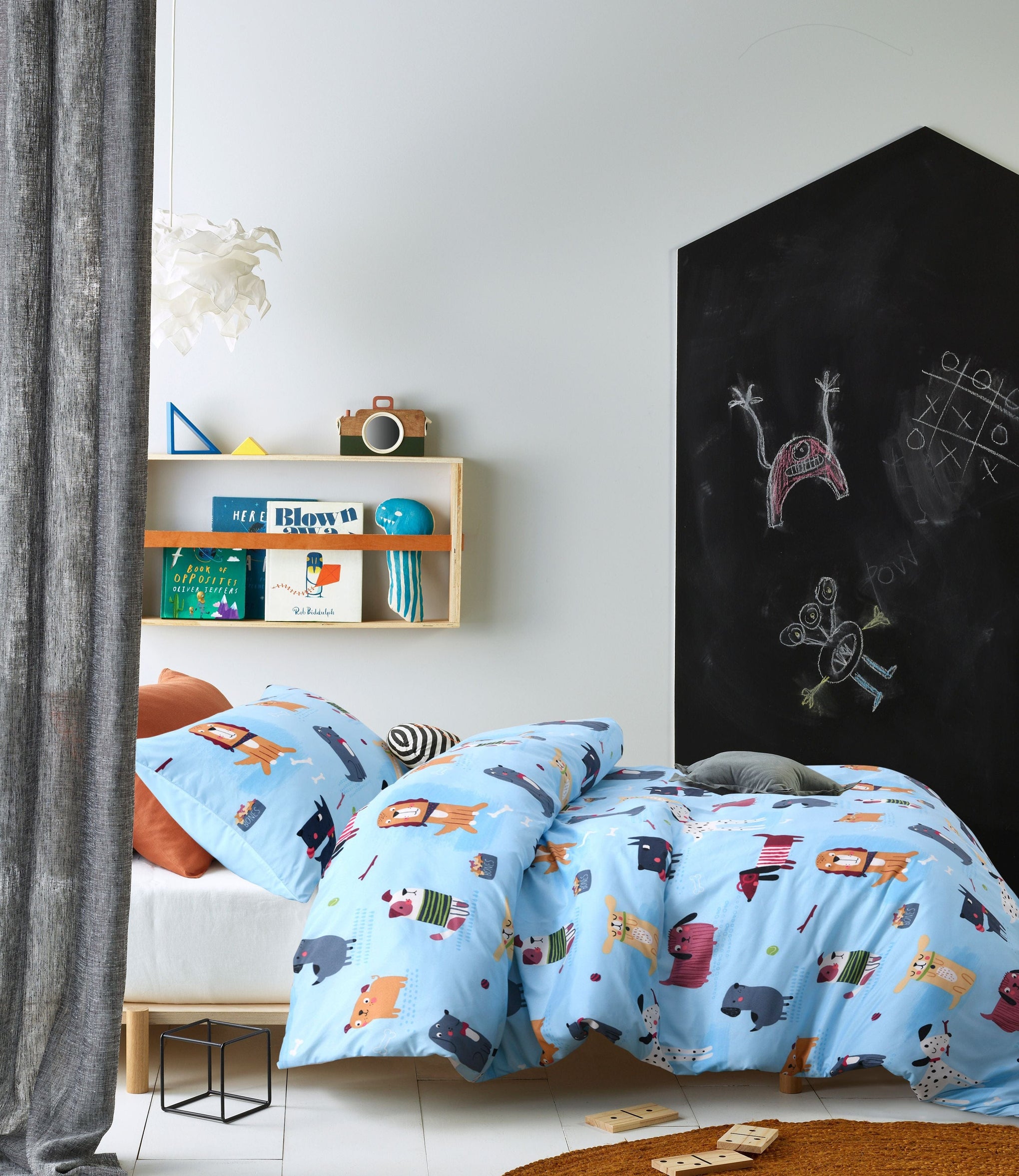 Happy Kids Bedding Quilt Cover Happy Kids Woof Glow in the Dark Quilt Cover Set