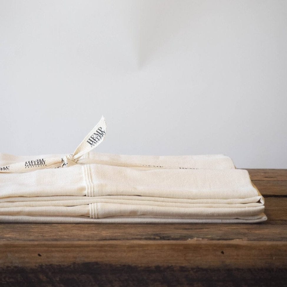 Hemp Gallery Australia Pillowcase 2 x HEMP ORGANIC COTTON PILLOWCASES