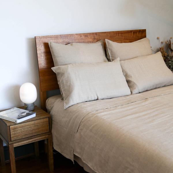 Hemp Gallery Australia Pillowcase 2 x PURE HEMP LINEN EURO PILLOWCASES