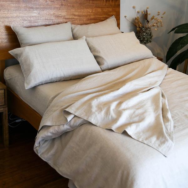 Hemp Gallery Australia Quilt Cover King Single / Rye PURE HEMP LINEN QUILT SET