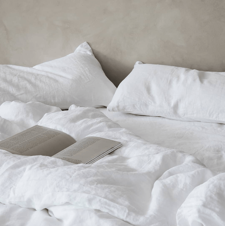 Hemp Gallery Australia Quilt Cover King Single / Snow PURE HEMP LINEN QUILT SET