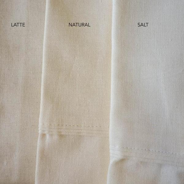 Hemp Gallery Australia Pillowcase Popcorn (Natural) SET OF 2 HEMP LINEN OXFORD PILLOWCASES - 2 Colours