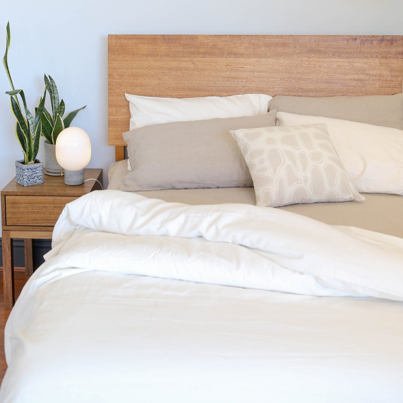 Hemp Gallery Australia Quilt Cover Single / Salt HEMP ORGANIC COTTON QUILT SET