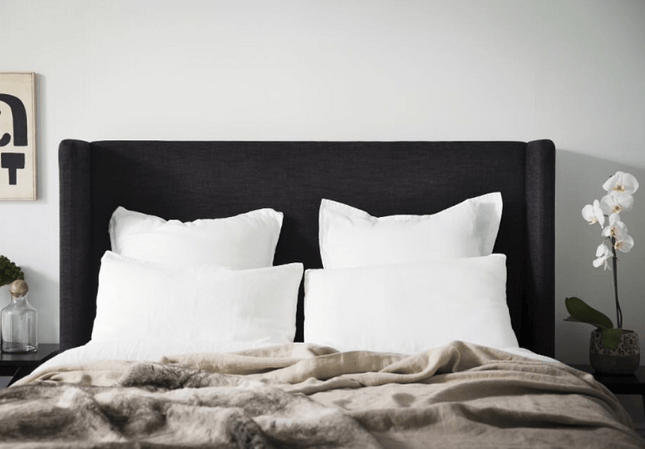 Hemp Gallery Australia Pillowcase Snow 2 x PURE HEMP LINEN PILLOWCASES