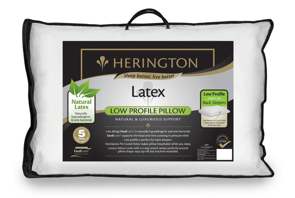 Herington Pillows/Cushions Herington Latex Low Profile Pillow