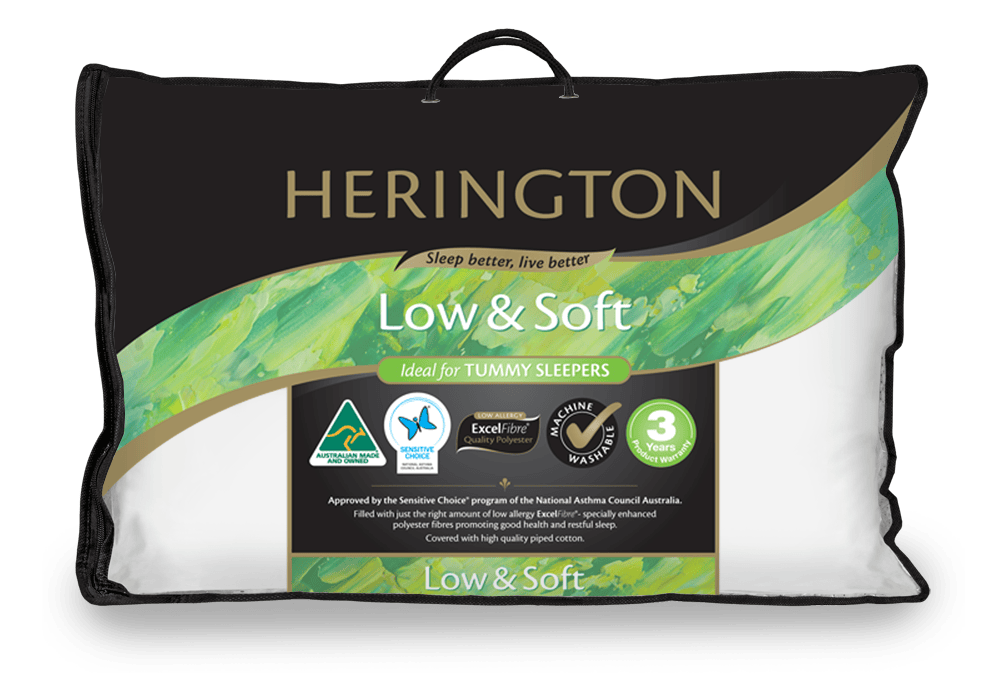 Herington Pillows/Cushions Herington Low & Soft Non Gusseted Pillow