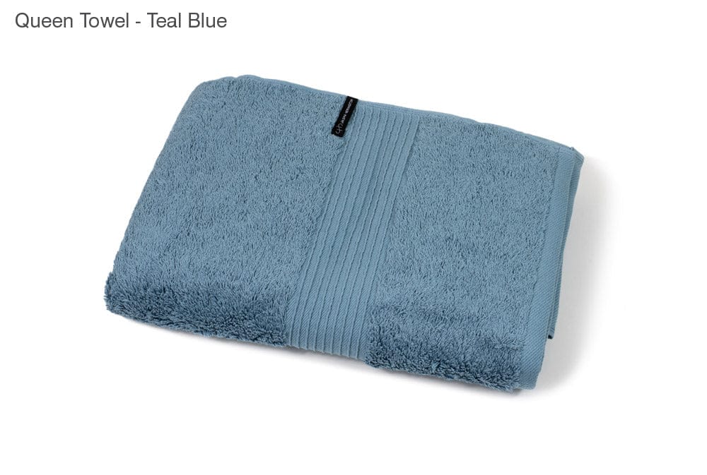 Herington Bathroom Towel Jaspa Herington Egyptian Cotton BATH TOWELS – QUEEN BATH SHEEET - Teal Blue