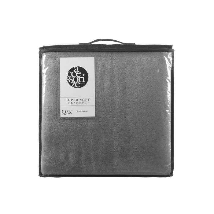 Accessorize Grey Blankets Accessorize