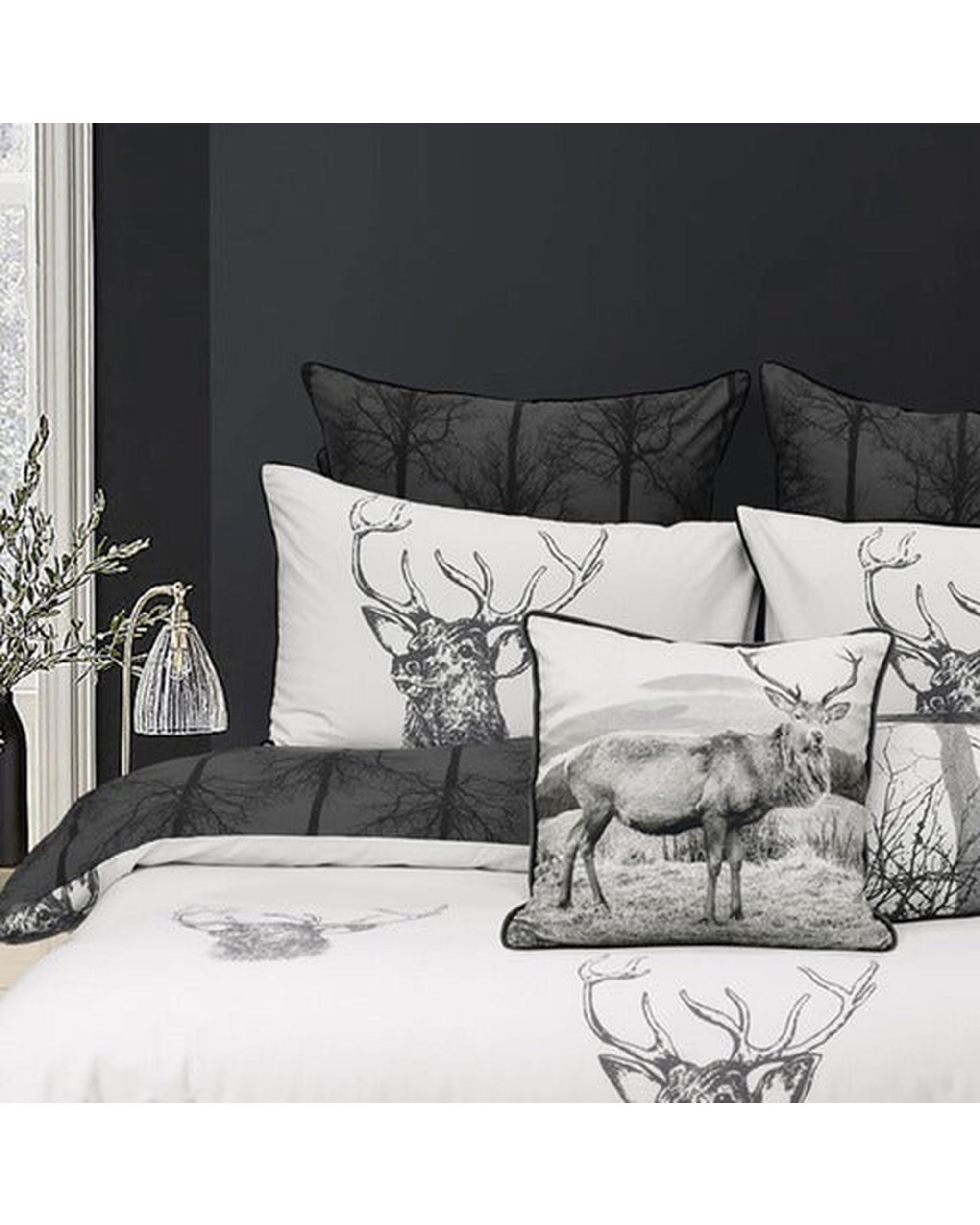 Bianca Bedding Alpine Stag Taupe Polyester/Cotton Quilt Cover Set Bianca Bedding